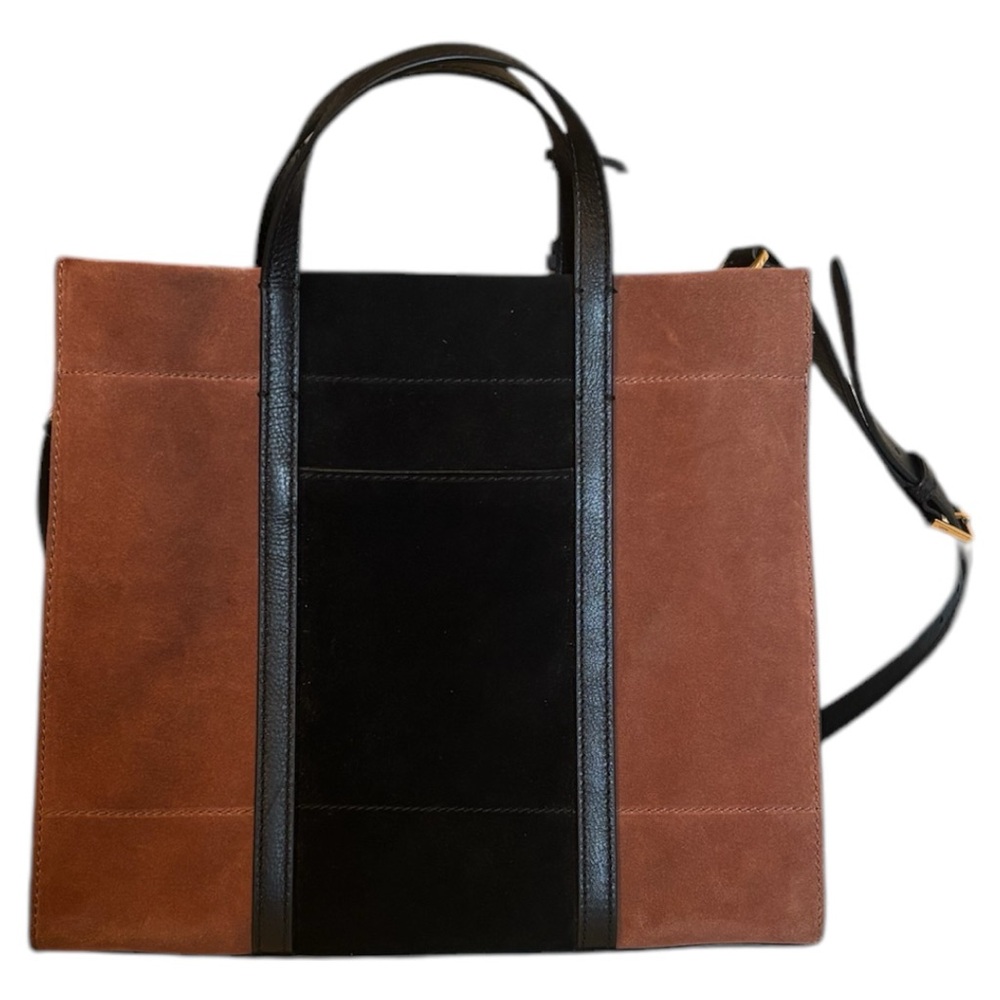 Fossil Black and Brown (Suede) Crossbody Bag